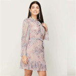 "Women Printed Shift Dress "